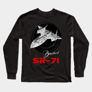 SR-71 Blackbird Us Air Force Aircraft Long Sleeve T-Shirt